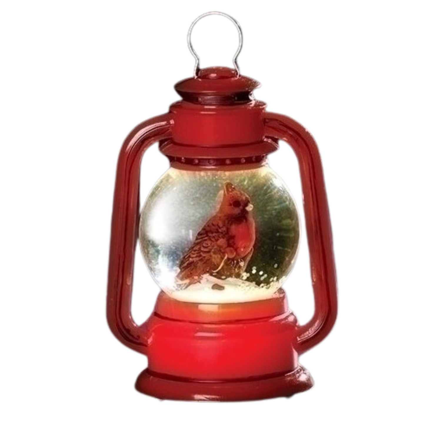 Snow Globe - Mini - Cardinal Lantern