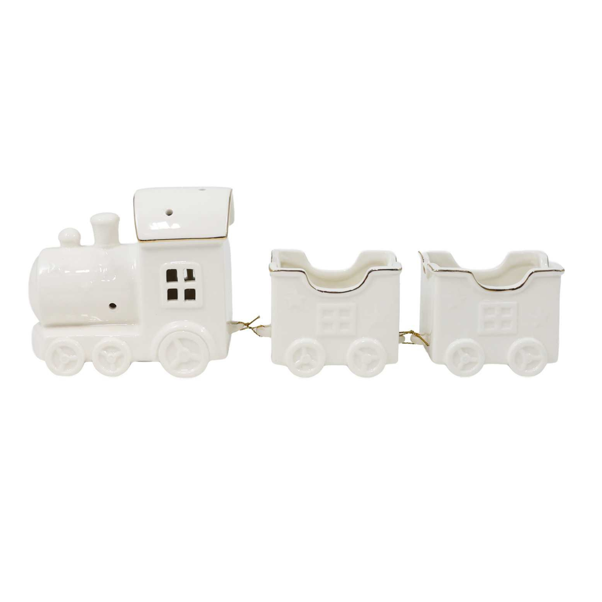LED Decor - Porcelain Train - 12"
