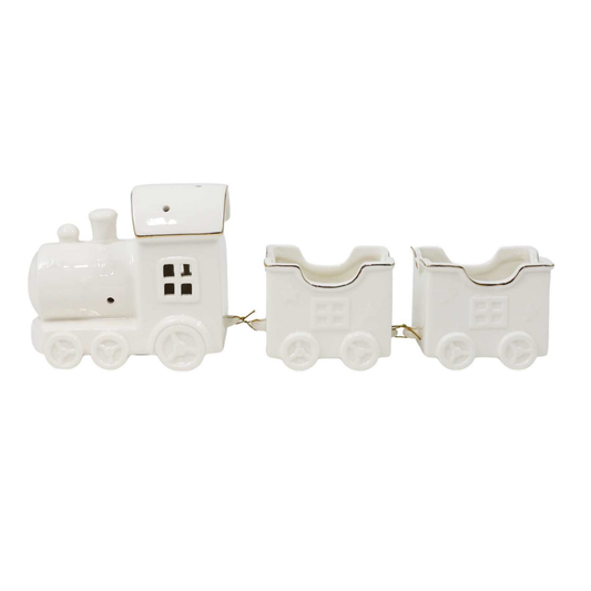 LED Decor - Porcelain Train - 12"
