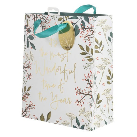 Large Gift Bag - Most Wonderful Time of Year - 12"