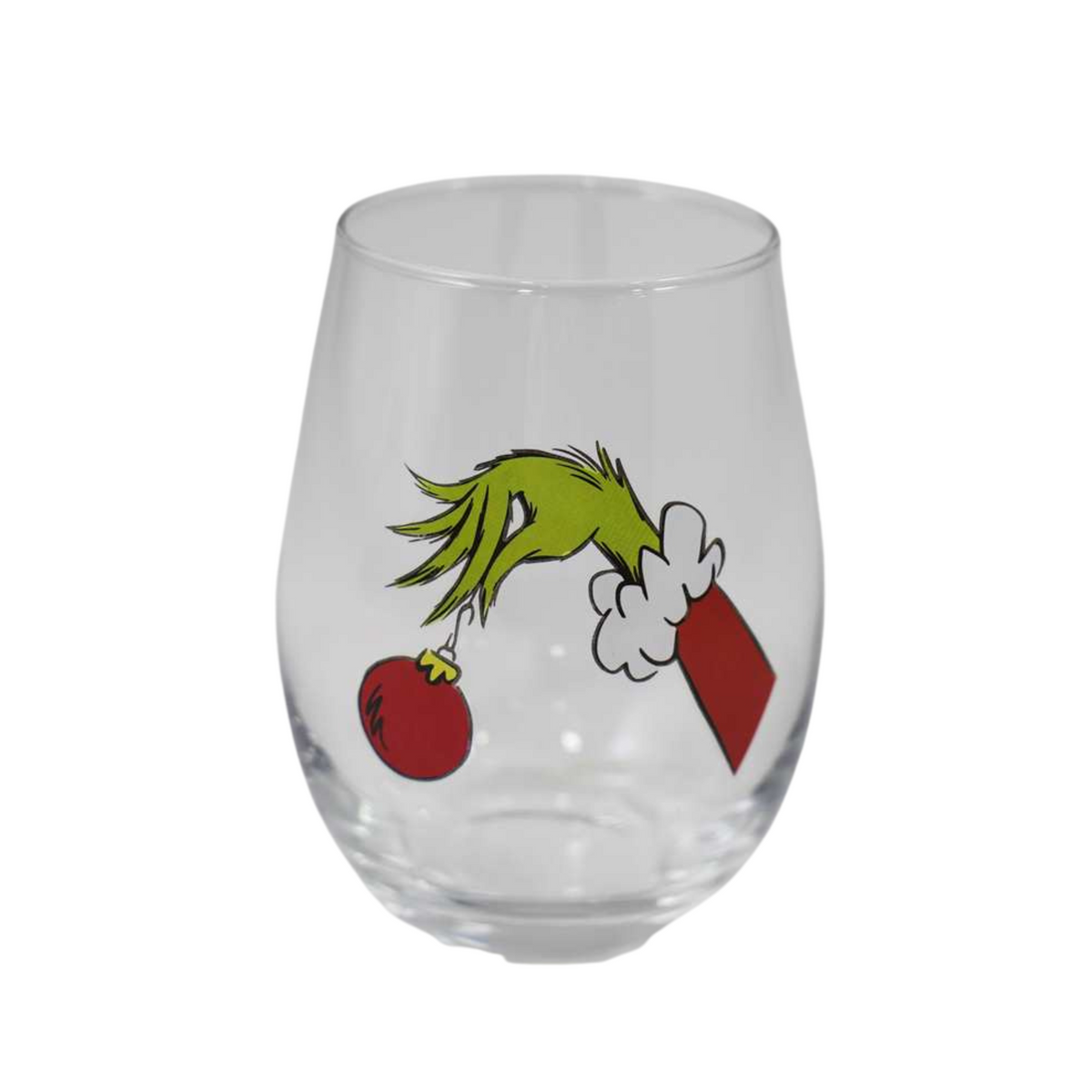 Wine Glass - Grinch Hand