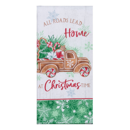 Tea Towel - Dual Purpose - Gingerbread Truck