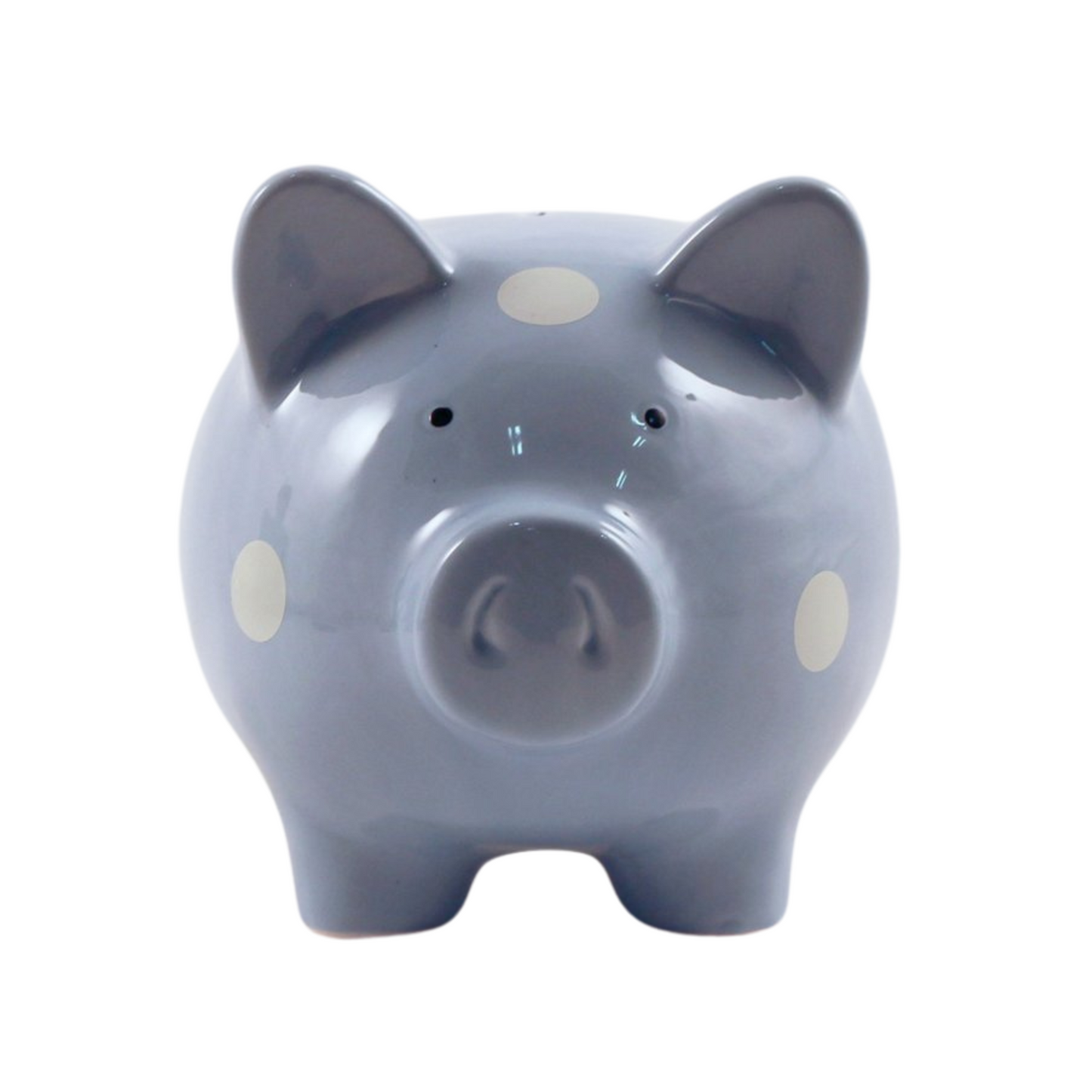 Money Bank - Polka Dot Pig - Blue