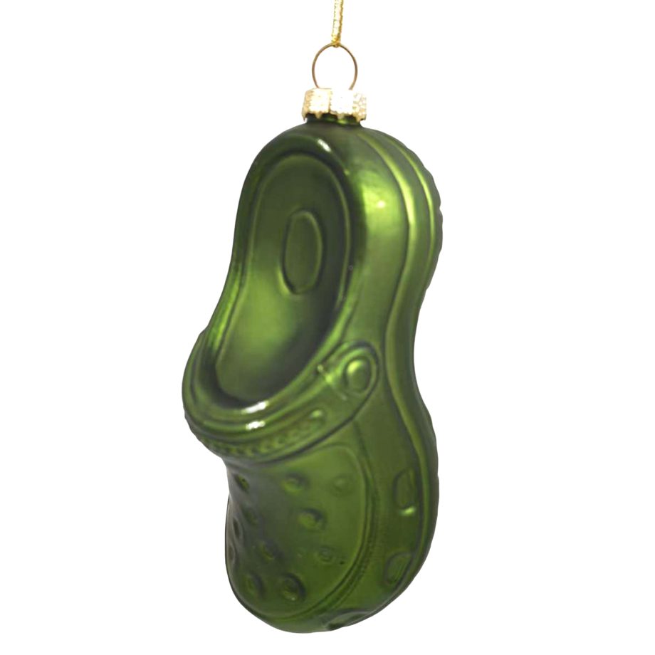 Ornament - Green Croc - Glass