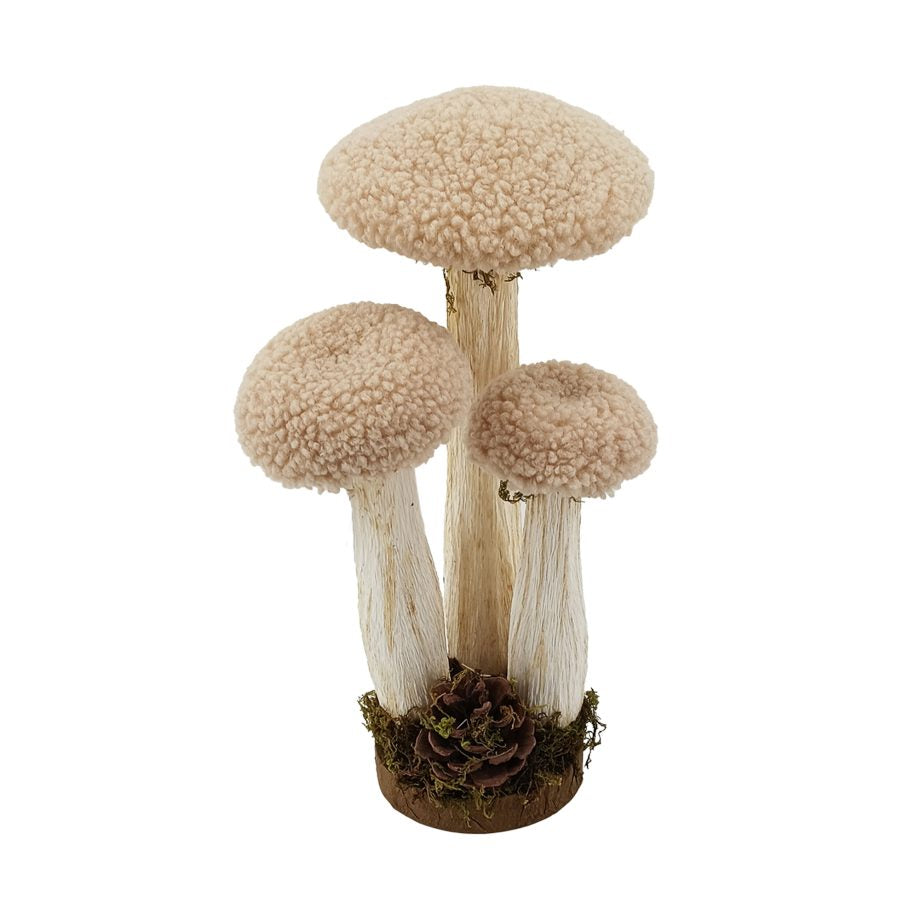 Decor Piece - Sherpa Mushrooms - 12"