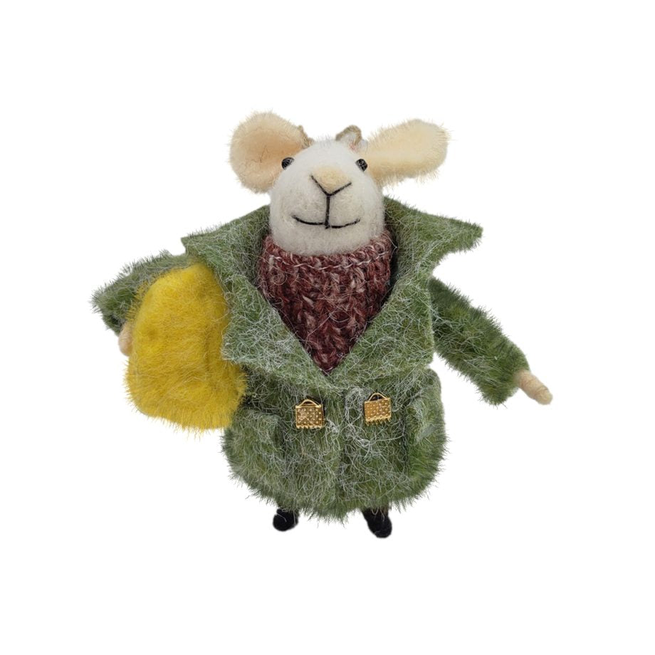 Ornament - Felt Mouse - Cheese