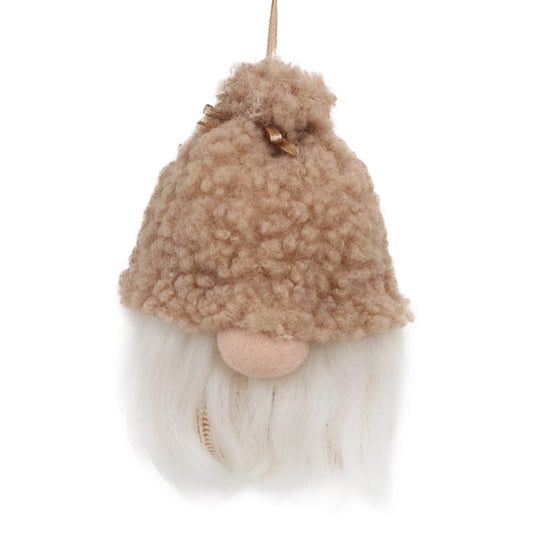 Ornament - Brown Sherpa Gnome - 4"