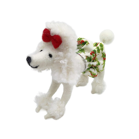 Ornament - Felt Poodle - Skirt