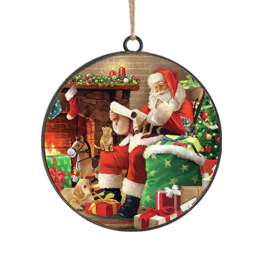 Ornament - Disc - Santa's List