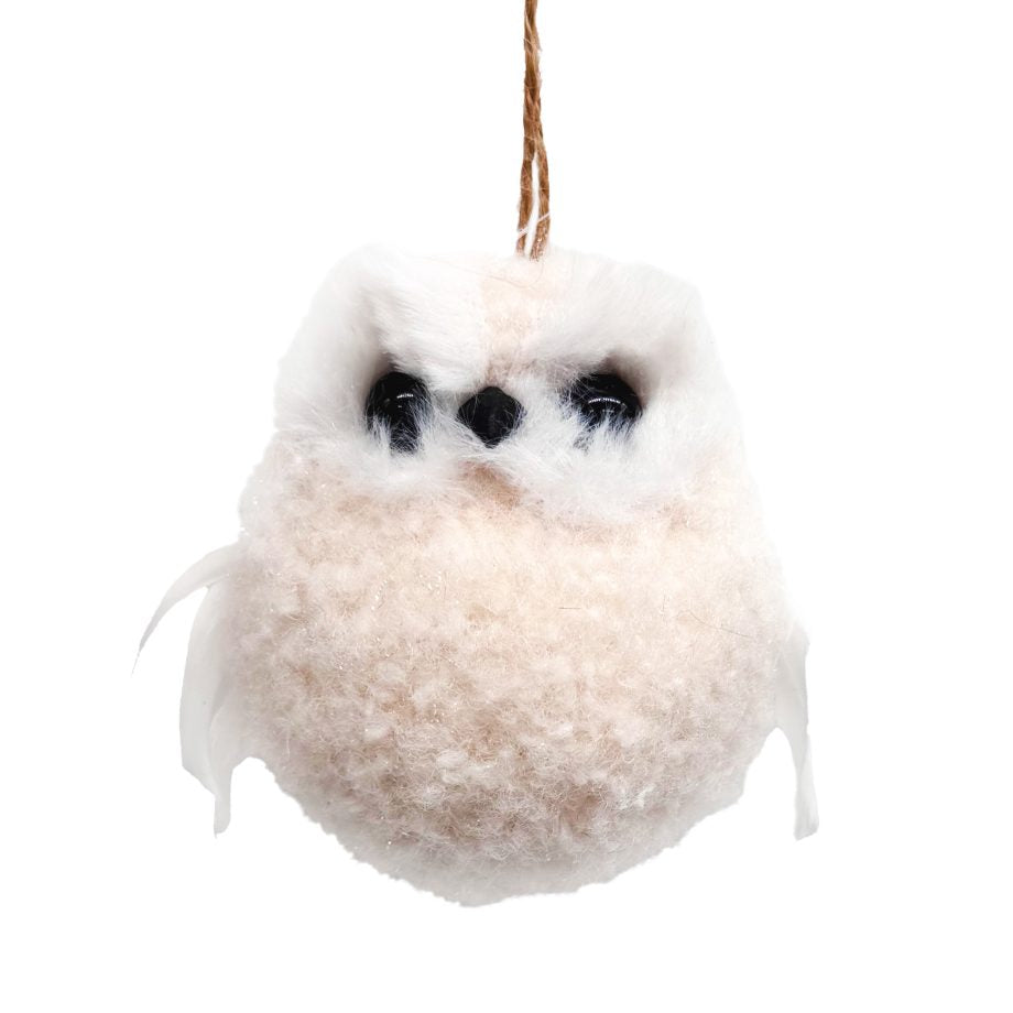 Ornament - Owl - Sherpa Beige