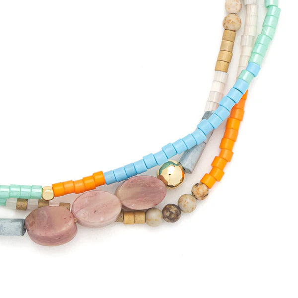 Bracelet - Mixed Media - Rhodochrosite Love
