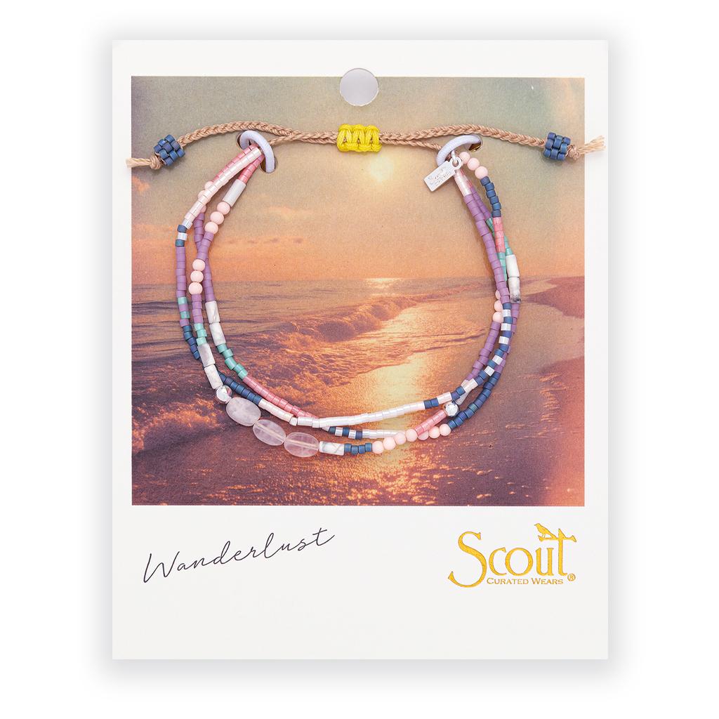 Bracelet - Mixed Media - Rose Quartz Heart