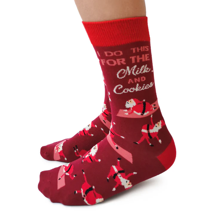 Socks - Small Crew - Yoga Santa