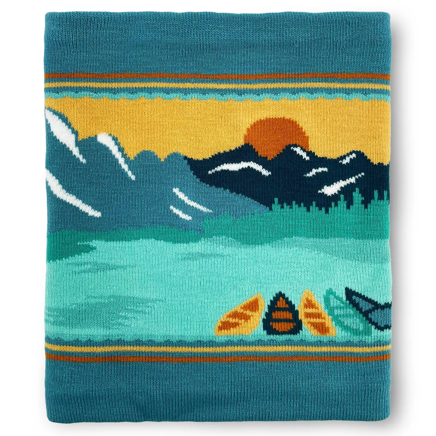 Scarf - Neck Gaiter - Sunset Canoe Journey