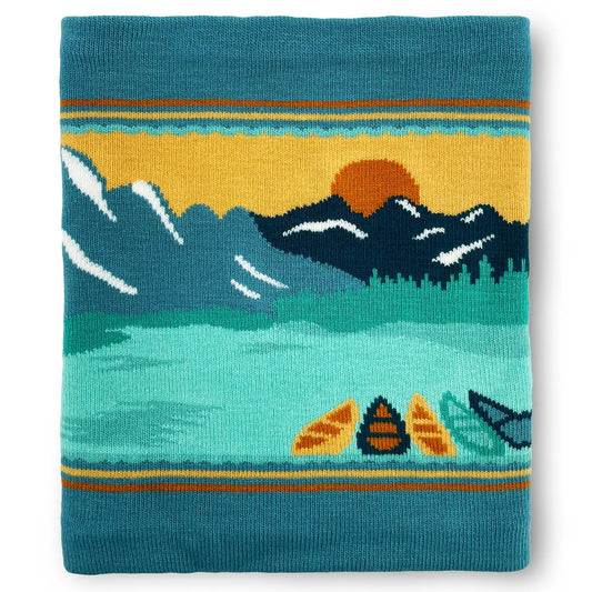 Scarf - Neck Gaiter - Sunset Canoe Journey