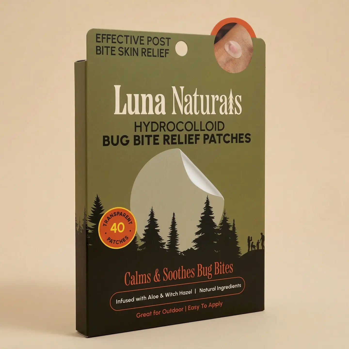 Bug Bite Relief Patches - Hydrocolloid Aloe - 40