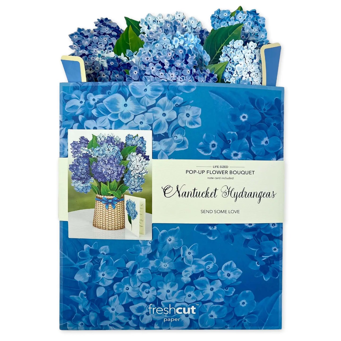 Paper Bouquet - Nantucket Hydrangeas - 12"