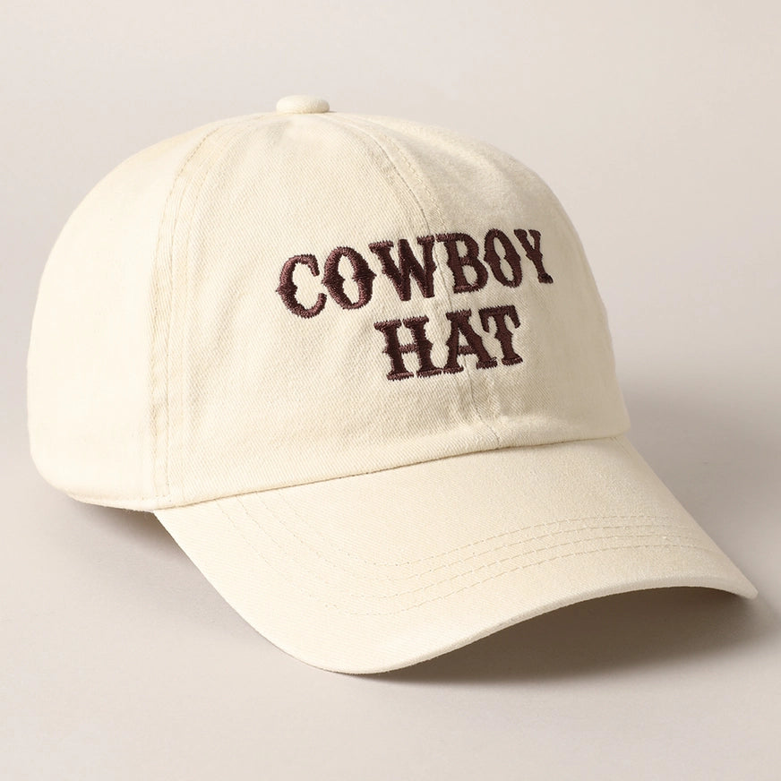 Baseball Hat - Cowboy Hat - Beige