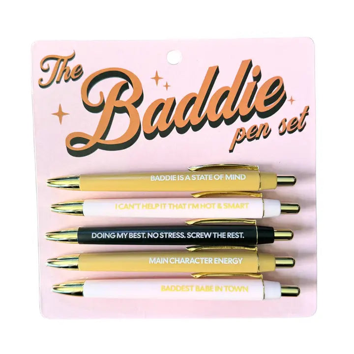 Pen Set - Baddie - Set of 5