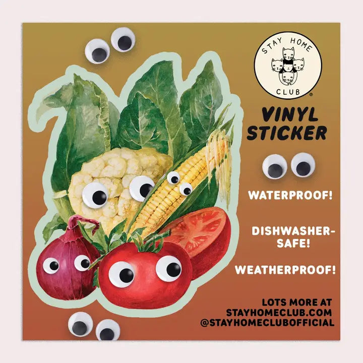 Sticker - Googly Eyes Vegetables