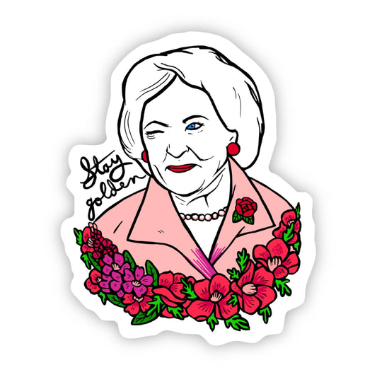 Sticker - Betty White - Stay Golden