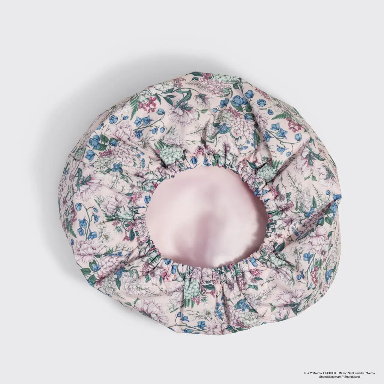 Shower Cap - Satin - Bridgerton Wisteria Floral