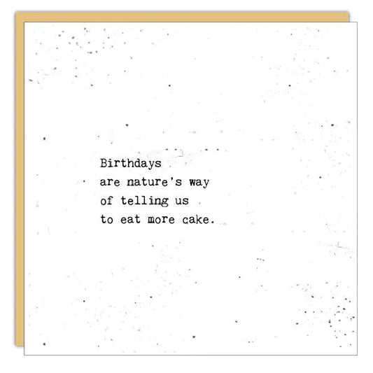 Card - Gems - Eat More Cake