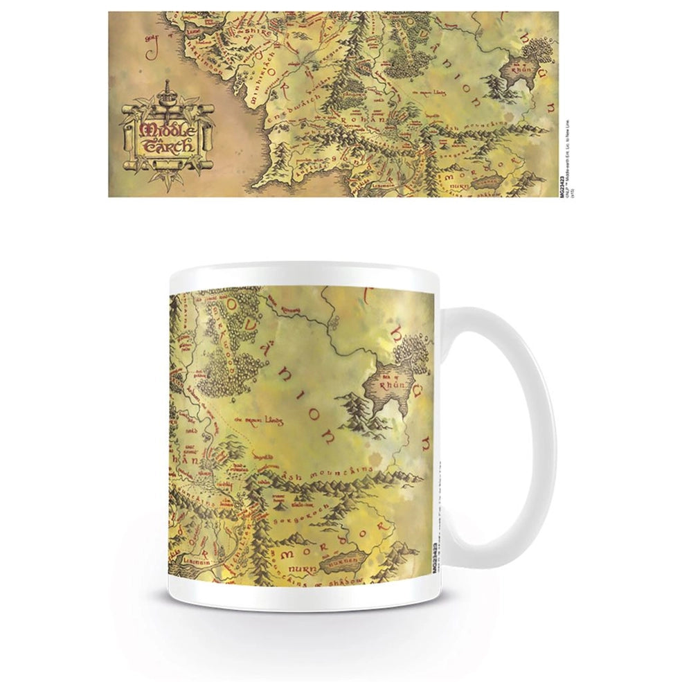 Mug - Lord of the Rings - Middle Earth Map