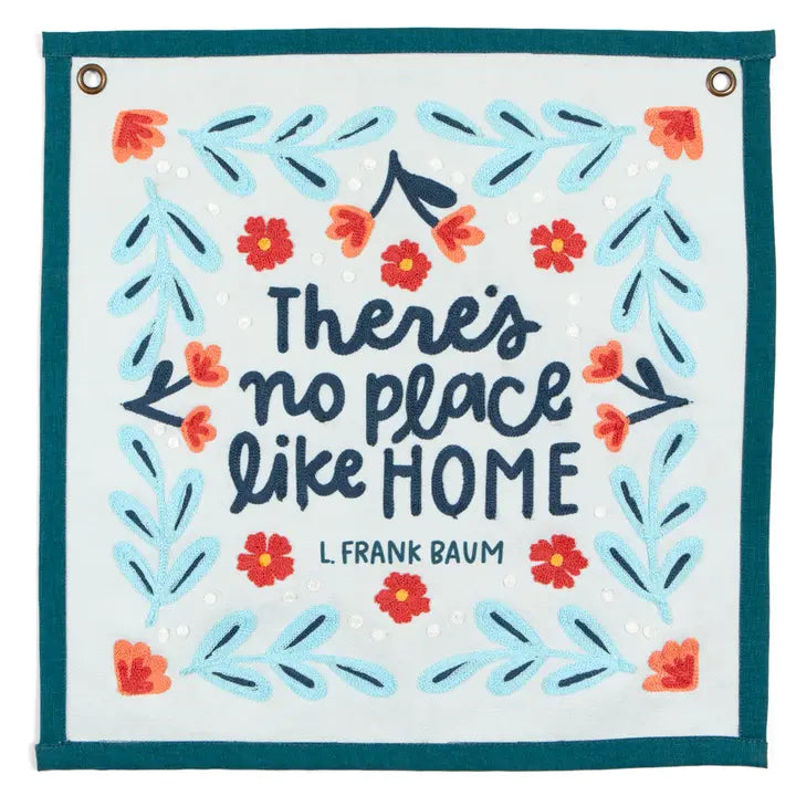 Canvas Banner - No Place Like Home - 14x14