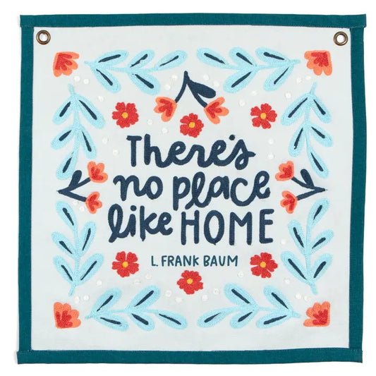 Canvas Banner - No Place Like Home - 14x14