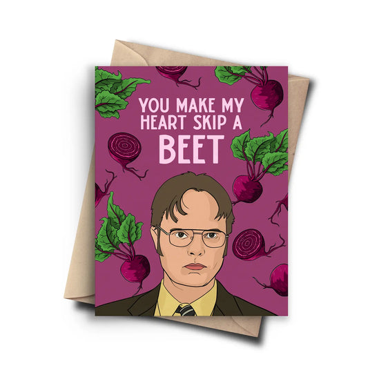 Card - Dwight Schrute - Heart Skip A Beet