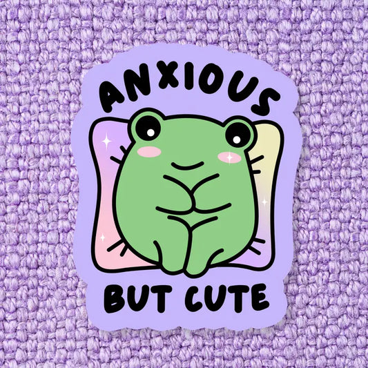 Sticker - Frog - Anxious But Cute