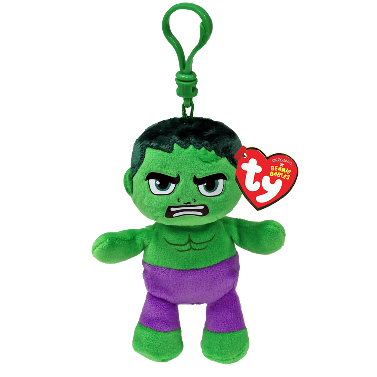 Stuffy Keychain - Ty - Hulk 5"