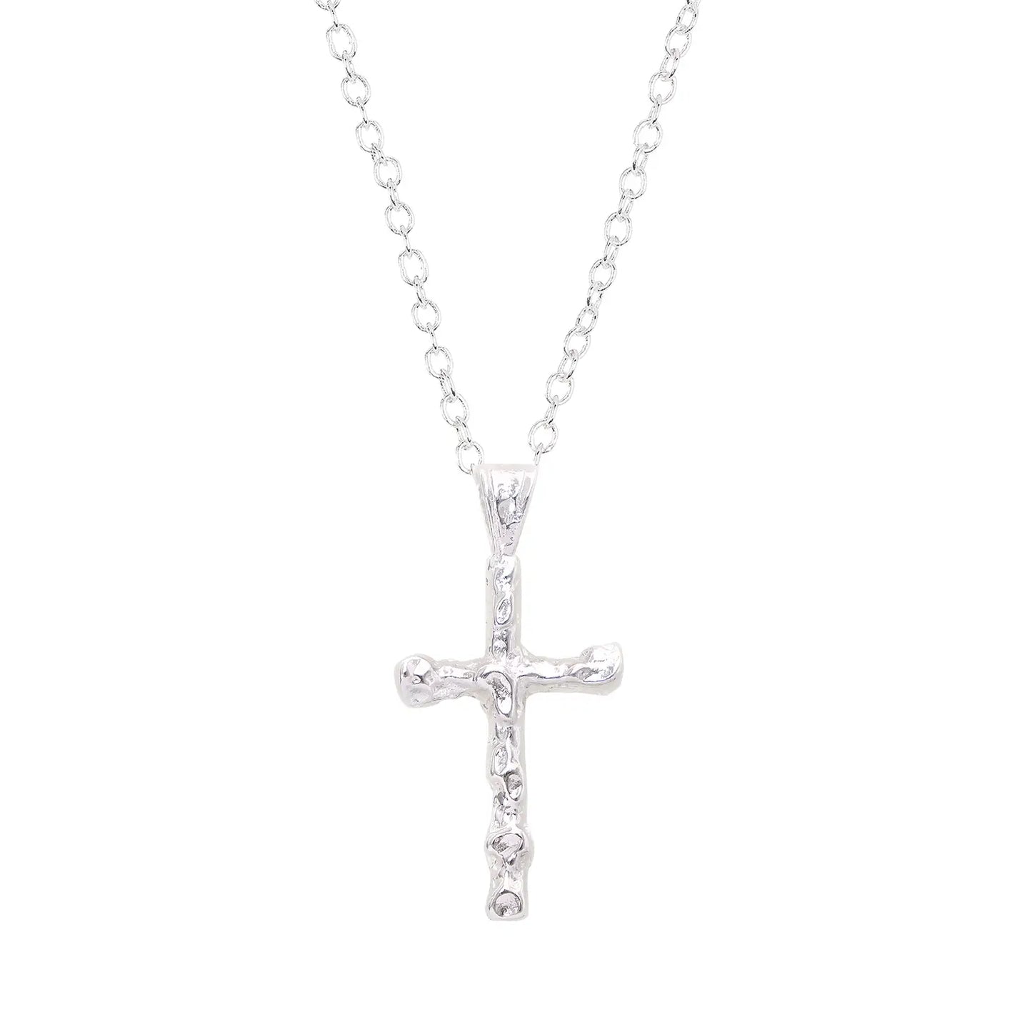 Necklace - Cross - Silver 18”