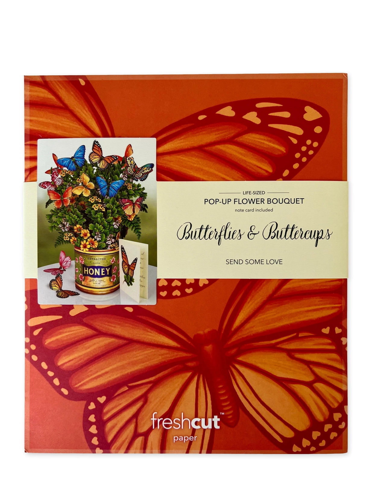 Paper Bouquet - Butterflies & Buttercups - 12"