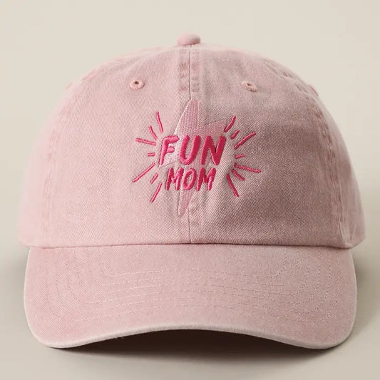 Baseball Hat - Fun Mom - Pink