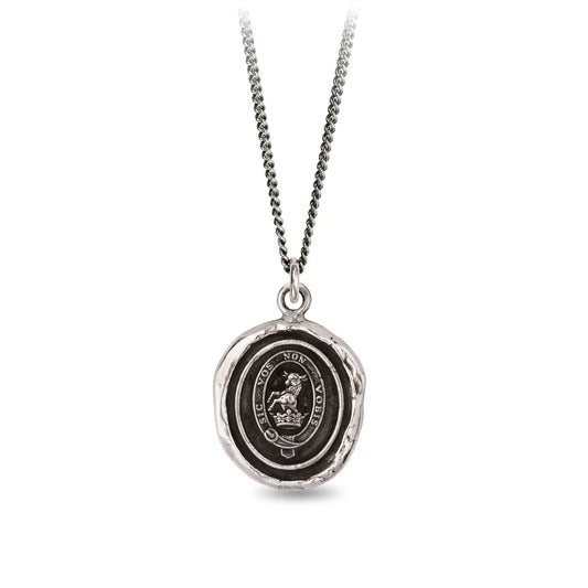 Pyrrha Talisman Necklace - Devoted Father - Silver