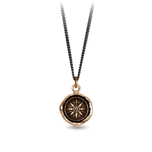 Pyrrha Talisman Necklace - Direction - Bronze