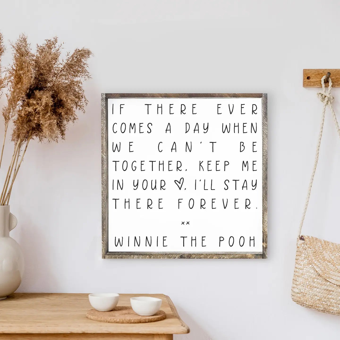 Sign - Winnie The Pooh - 13 X 13"