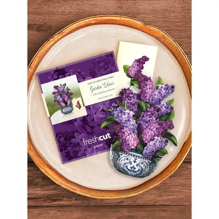 Mini Paper Bouquet - Garden Lilacs - 6"