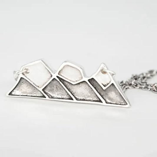 Necklace - Three Sisters Mountain - Sliver