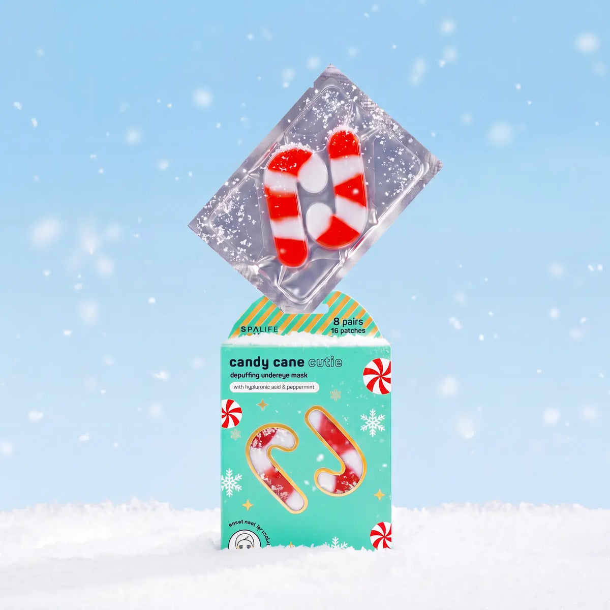Undereye Masks - Brightening - Candy Cane - 8 Set
