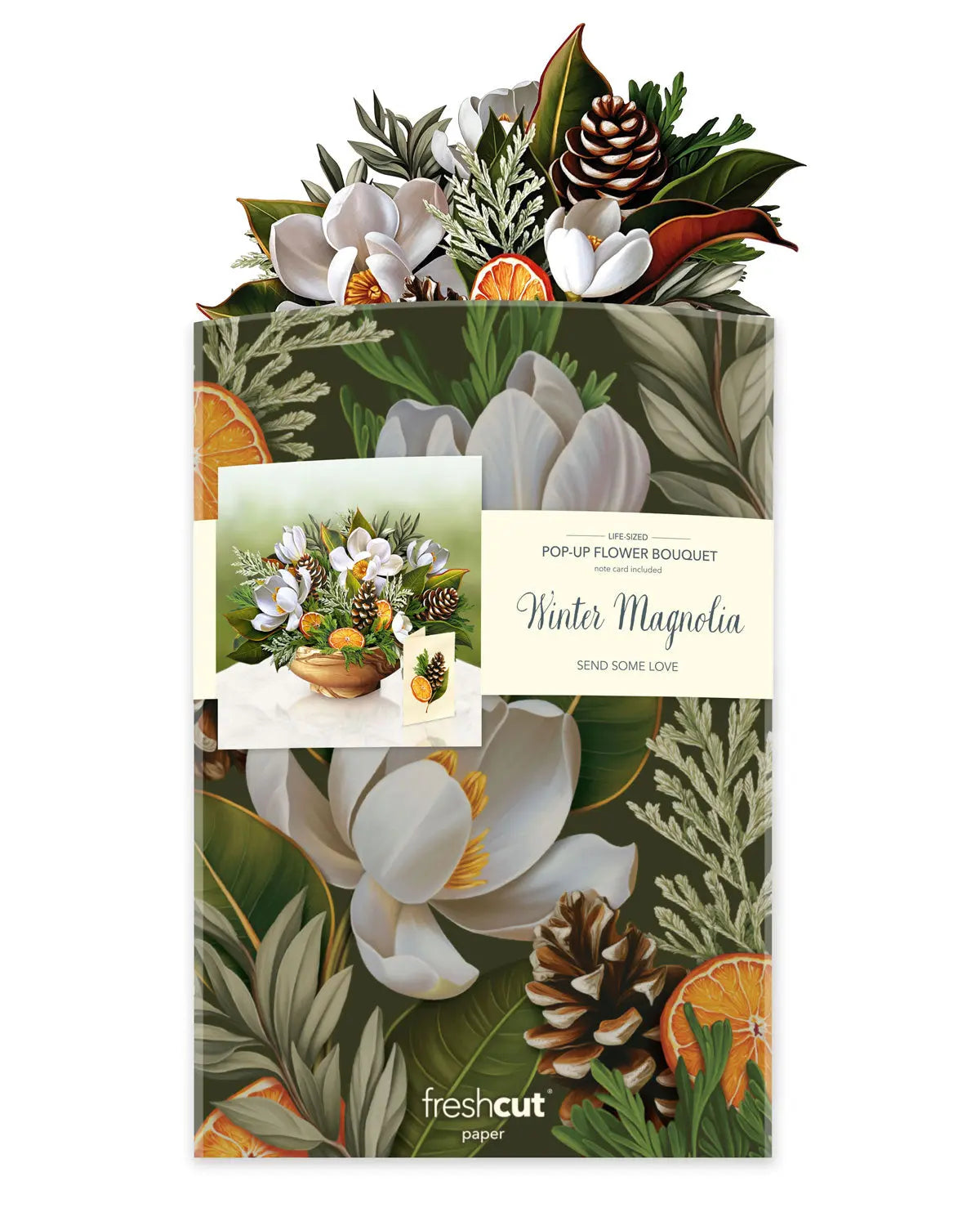 Paper Bouquet - Winter Magnolia - 14"