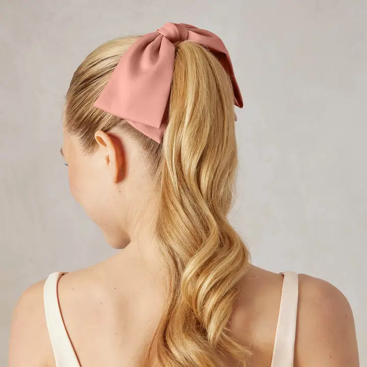 Hair Clip - Bow - Rosewood