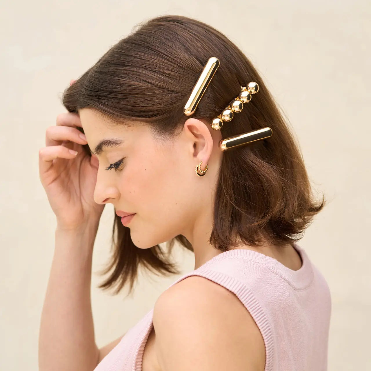Styling Barrettes - Oversized - Gold Set of 2