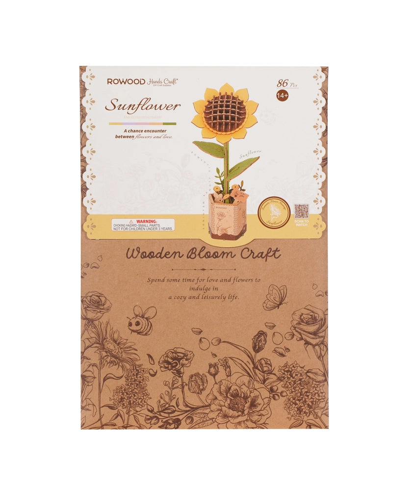 3D Wooden Puzzle - Flower - Sunflower