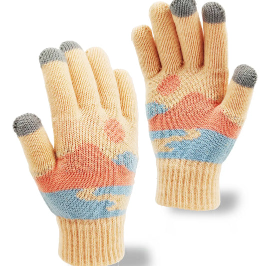 Gloves - Pastel Sky Adventure - Yellow