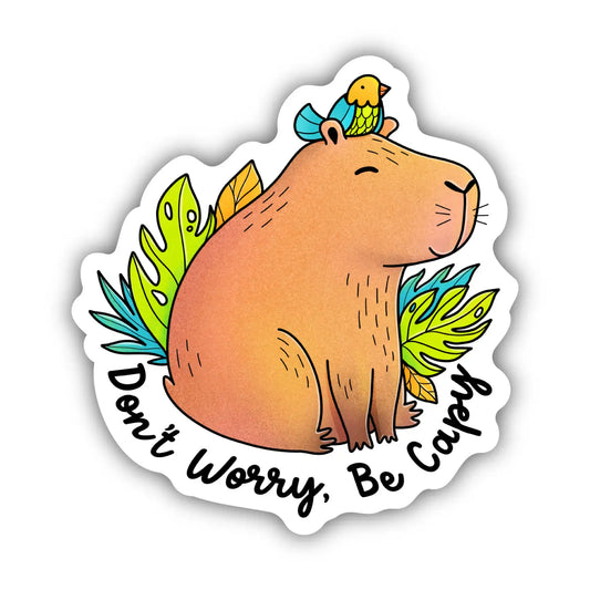 Sticker - Don't Worry, Be Capy
