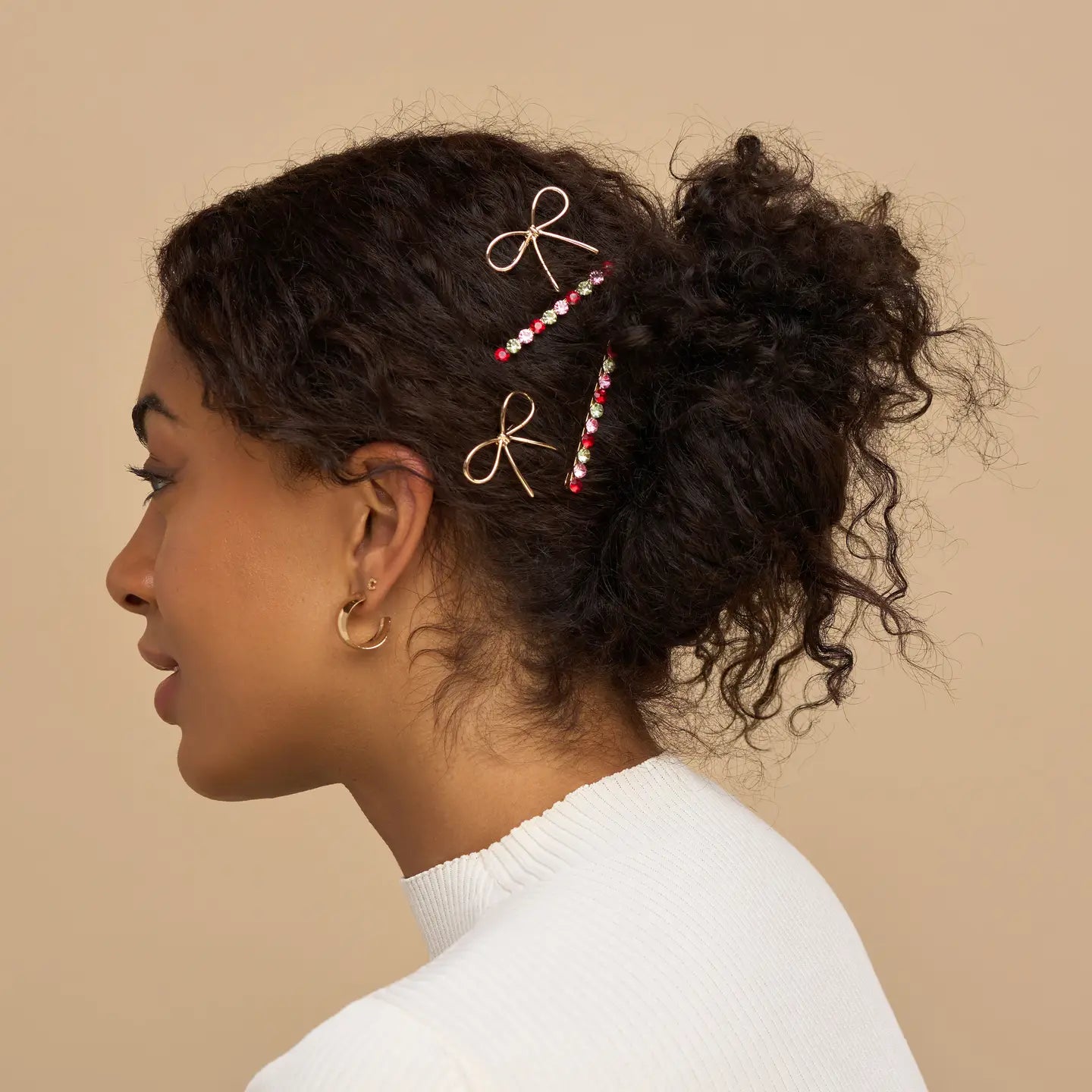 Bobby Pin Set - Holiday Gemstone - Set of 4