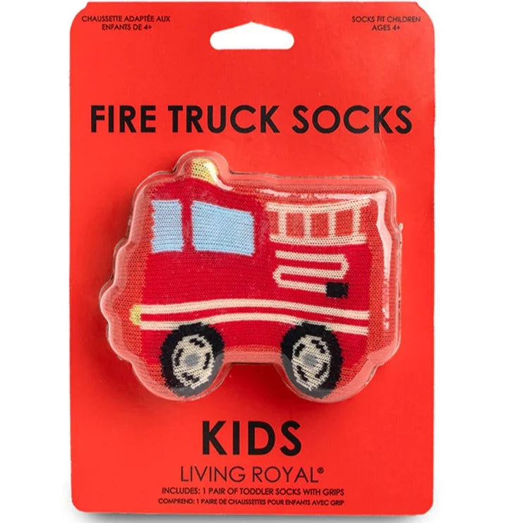 Kids Socks - 3D - Firetruck